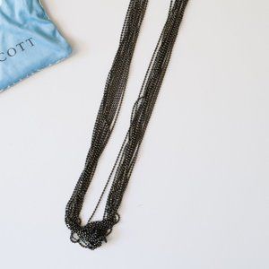 Black Beaded Kendra Scott Necklace